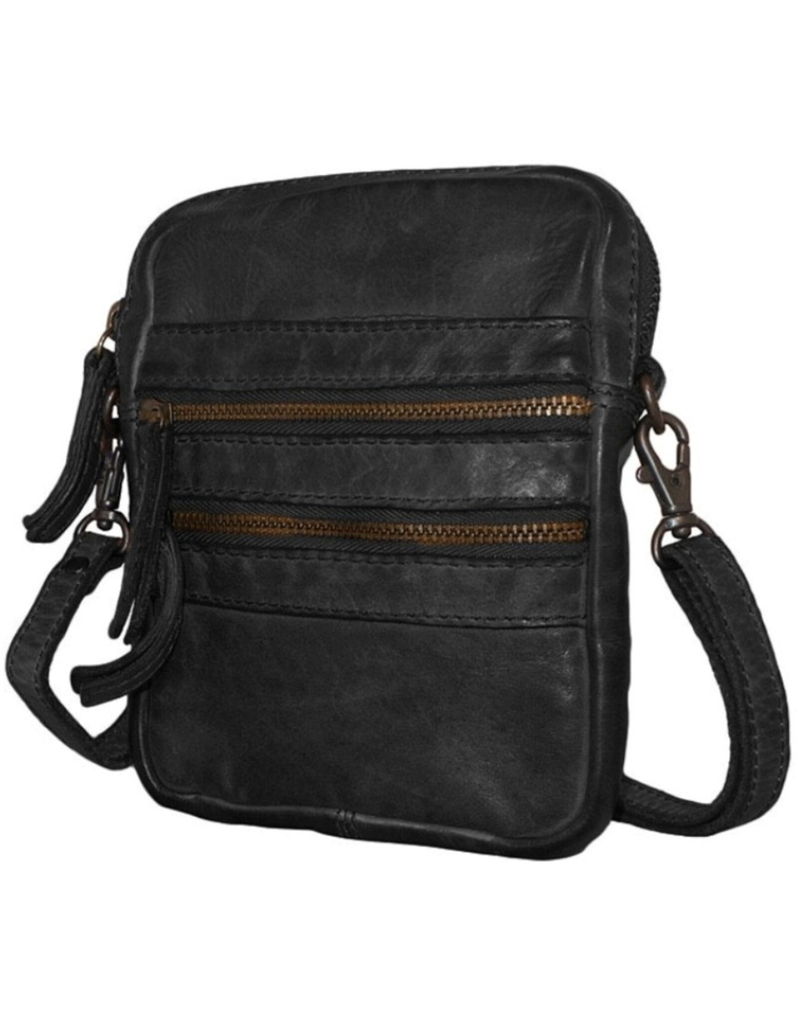 Bear Design Leather Festival bags, waist bags and belt bags - Bear Design Shoulder bag-Belt bag ‘Vikas’ black