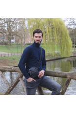 Bear Design Leather Festival bags, waist bags and belt bags - Bear Design Shoulder bag-Belt bag ‘Vikas’ black