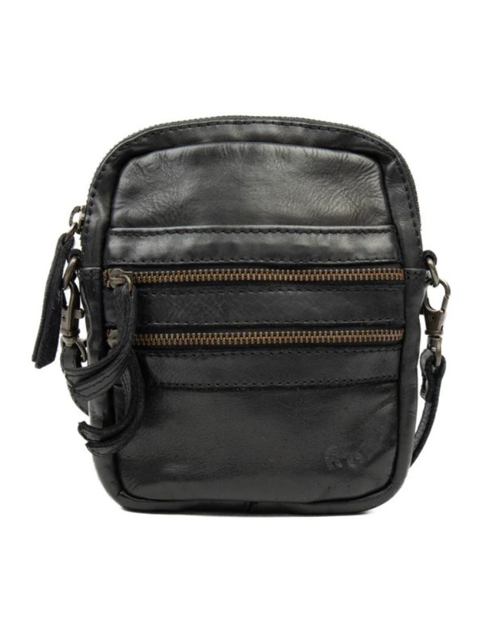 Bear Design Leather Festival bags, waist bags and belt bags - Bear Design Shoulder bag-Belt bag ‘Vikas’ black