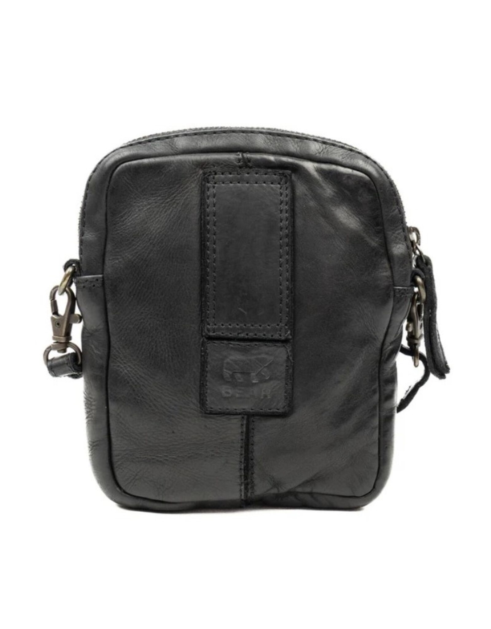 Bear Design Leather Festival bags, waist bags and belt bags - Bear Design Shoulder bag-Belt bag ‘Vikas’ black