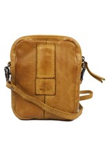 Bear Design Leren Festivaltasjes, heuptassen en riemtassen - Bear Design Schoudertas-Riemtas "Vikas" geel