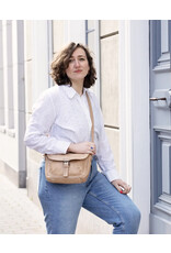 Bear Design Leren schoudertassen Leren crossbody tassen - Bear Design Schoudertas "Mattea" beige