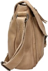 Bear Design Leren schoudertassen Leren crossbody tassen - Bear Design Schoudertas "Mattea" beige