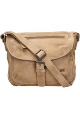 Bear Design Leren schoudertassen Leren crossbody tassen - Bear Design Schoudertas "Mattea" beige