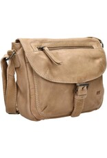 Bear Design Leather shoulderbags Leather crossbody bags - Bear Design Shoulder Bag ‘Mattea’ beige