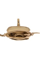 Bear Design Leren schoudertassen Leren crossbody tassen - Bear Design Schoudertas "Mattea" beige