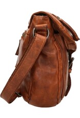 Bear Design Leren schoudertassen Leren crossbody tassen - Bear Design Schoudertas "Mattea" cognac