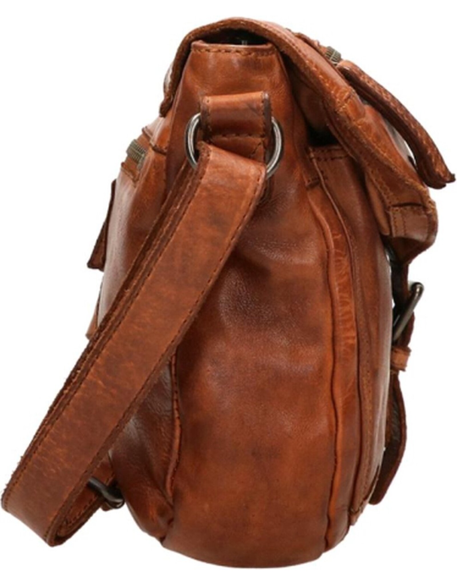 Bear Design Leren schoudertassen Leren crossbody tassen - Bear Design Schoudertas "Mattea" cognac