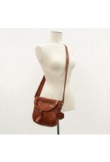 Bear Design Leren schoudertassen Leren crossbody tassen - Bear Design Schoudertas "Mattea" cognac