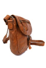 Bear Design Leren schoudertassen Leren crossbody tassen - Bear Design Schoudertas "Mattea" cognac