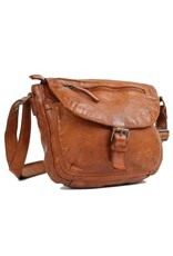 Bear Design Leren schoudertassen Leren crossbody tassen - Bear Design Schoudertas "Mattea" cognac