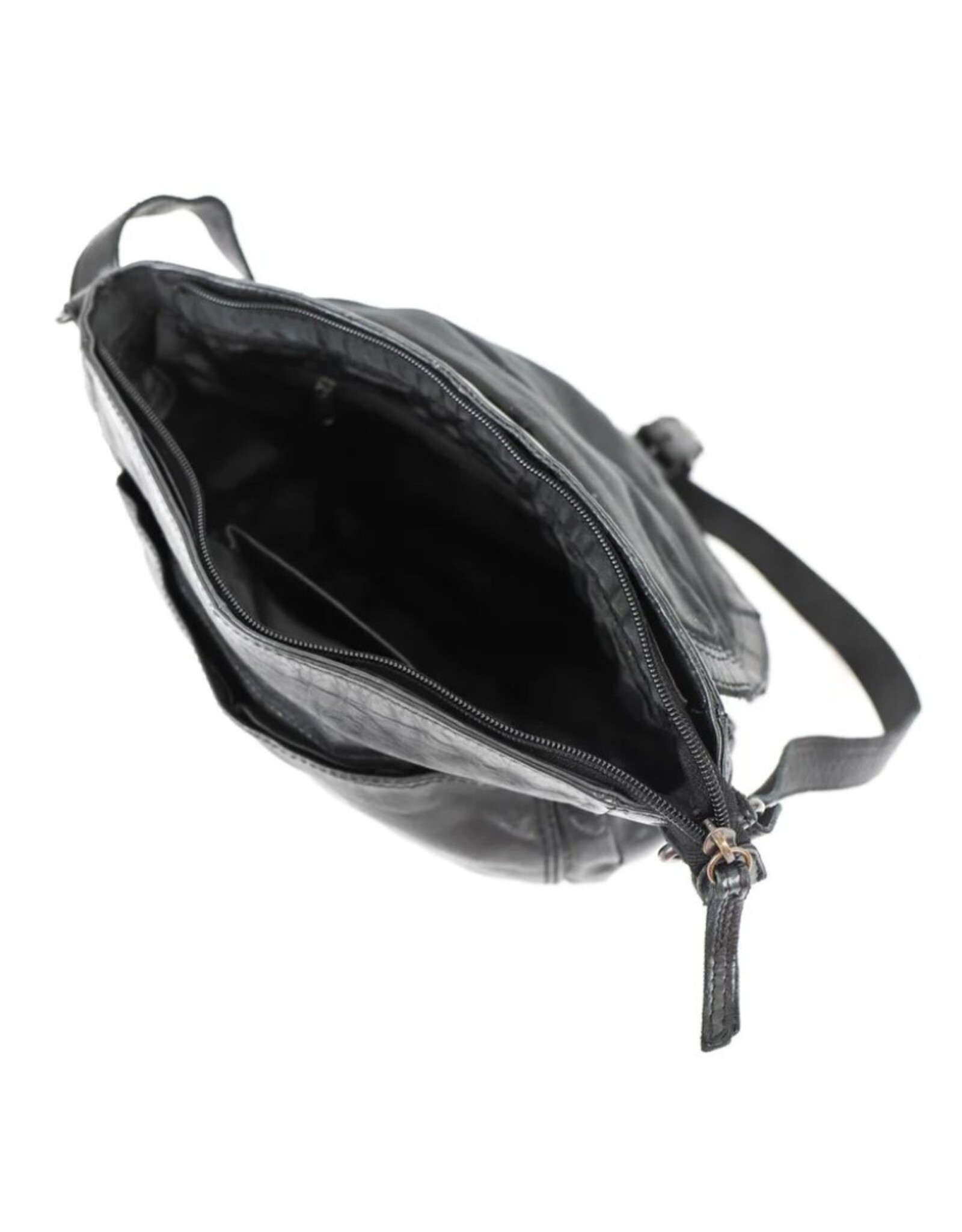 Bear Design Leather shoulderbags Leather crossbody bags - Bear Design Shoulder Bag ‘Mattea’ black