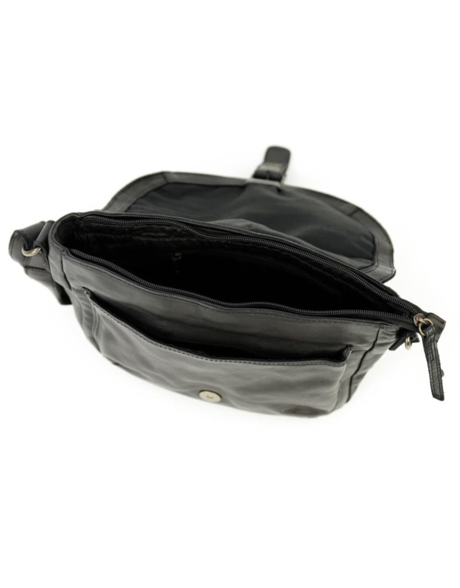 Bear Design Leather shoulderbags Leather crossbody bags - Bear Design Shoulder Bag ‘Mattea’ black