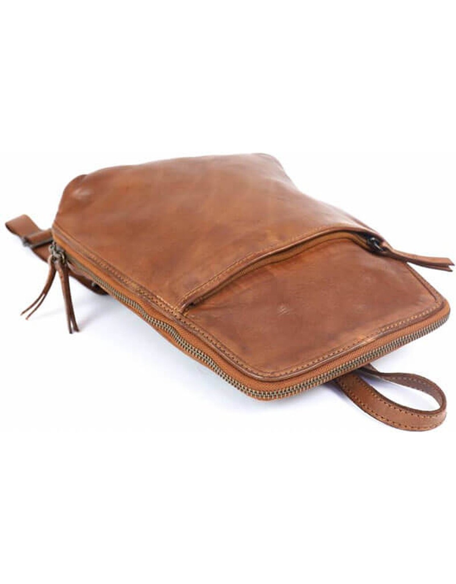 Bear Design Leather backpacks Leather shoppers - Bear Design Backpack 'Iris' cognac