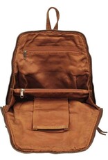 Bear Design Leather backpacks Leather shoppers - Bear Design Backpack 'Iris' cognac