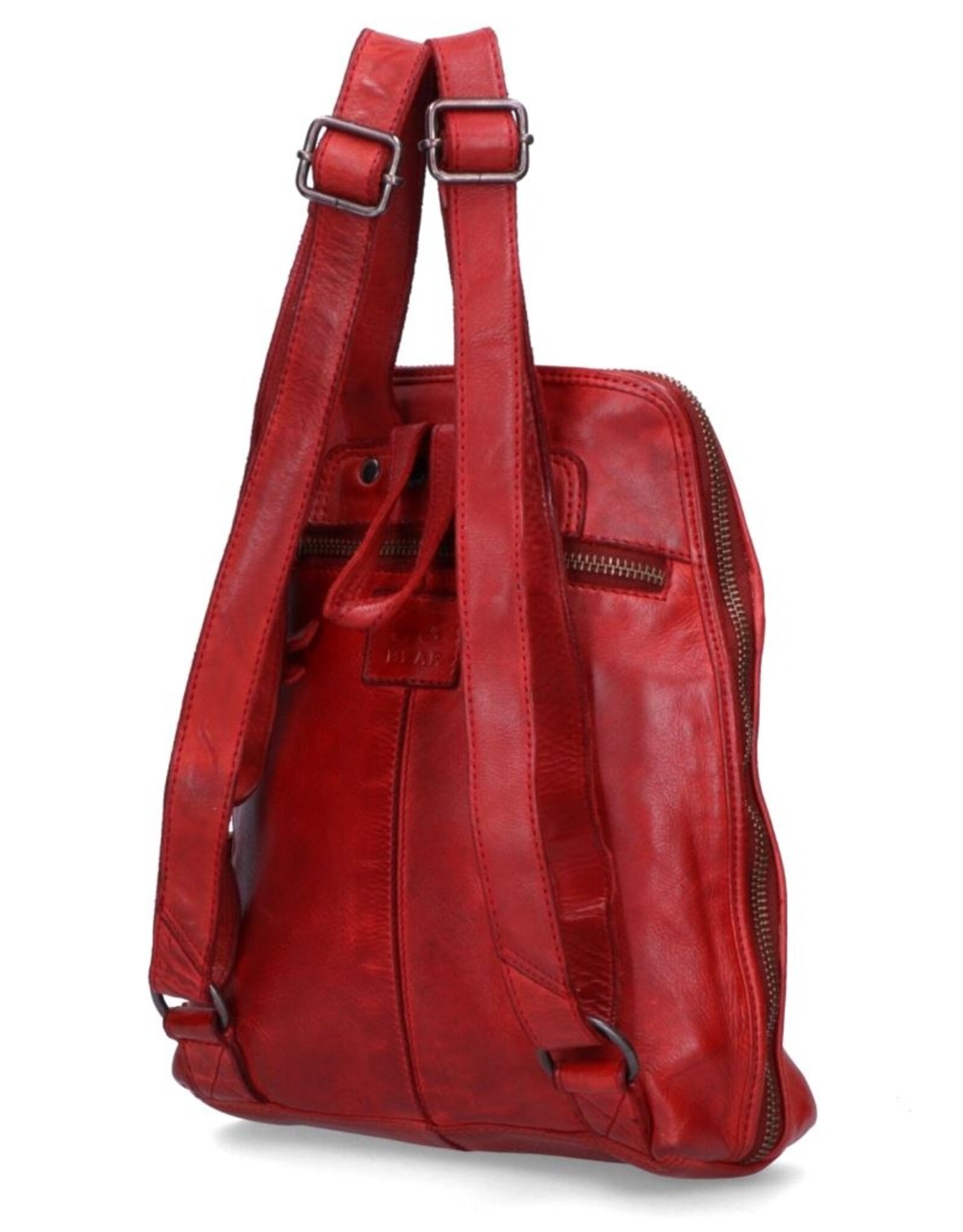 Bear Design Leather backpacks Leather shoppers - Bear Design Backpack 'Iris' red