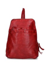 Bear Design Leather backpacks Leather shoppers - Bear Design Backpack 'Iris' red