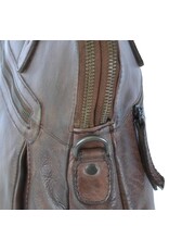 Bear Design Leather Workbags and Leather Laptop Bags - Bear Design Shoulder Bag - Laptop bag ‘Lia’ brown