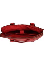 Bear Design Leather Workbags and Leather Laptop Bags - Bear Design Shoulder Bag - Bear Design Shoulder Bag - Laptop bag ‘Lia’ red