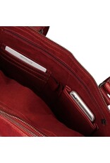 Bear Design Leather Workbags and Leather Laptop Bags - Bear Design Shoulder Bag - Bear Design Shoulder Bag - Laptop bag ‘Lia’ red