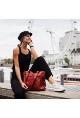 Bear Design Leather Workbags and Leather Laptop Bags - Bear Design Shoulder Bag - Bear Design Shoulder Bag - Laptop bag ‘Lia’ red