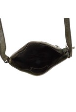 Bear Design Leren schoudertassen Leren crossbody tassen - Bear Design Schoudertas "Chessi"groen