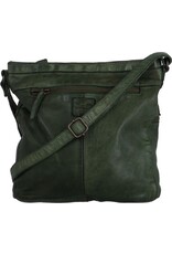 Bear Design Leren schoudertassen Leren crossbody tassen - Bear Design Schoudertas "Chessi"groen