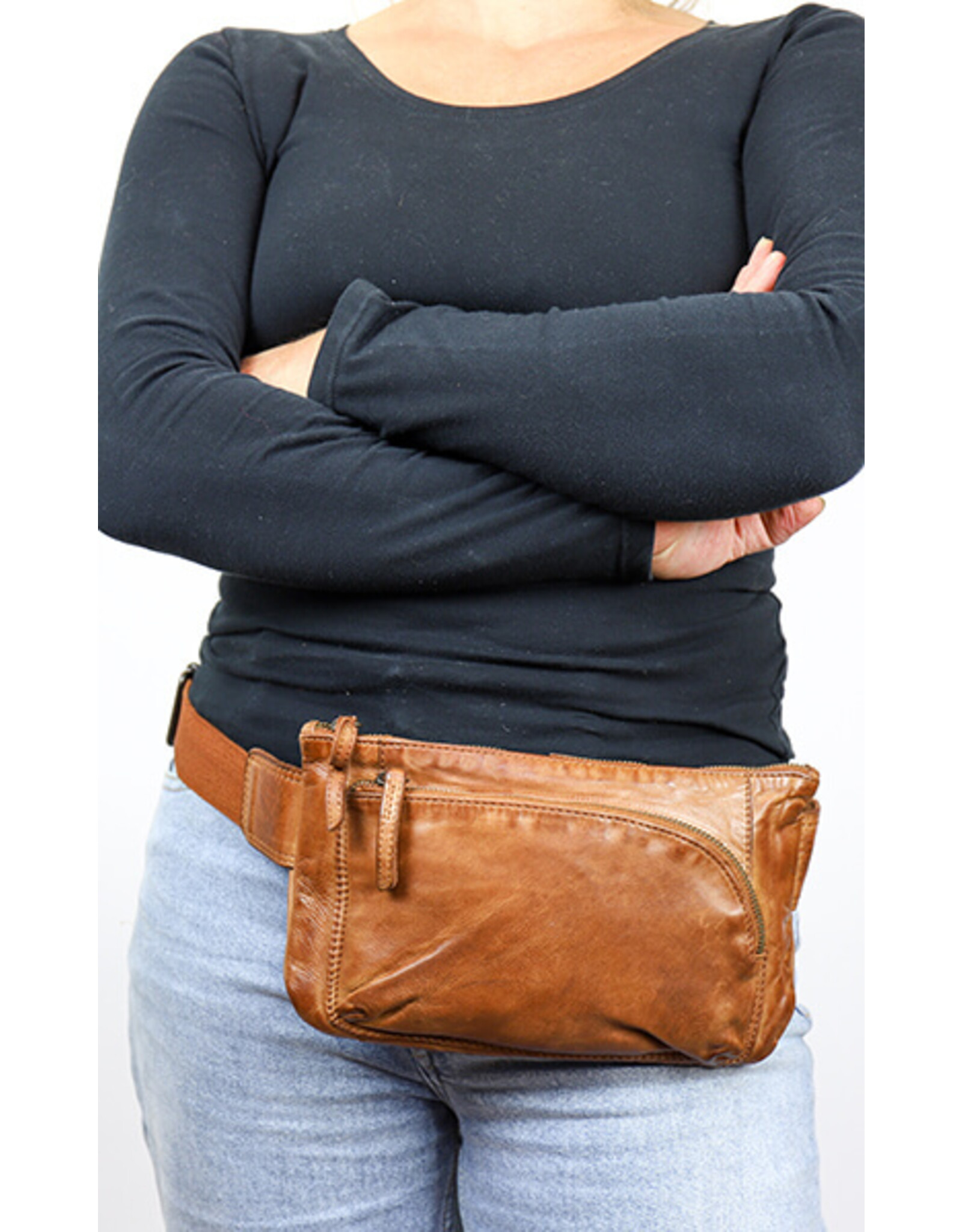 Bear Design Leather Festival bags, waist bags and belt bags - Bear Design  Waist bag ‘Bella’ black