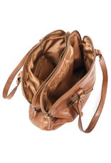 Bear Design Leather shoulderbags Leather crossbody bags - Bear Design Shoulder Bag ‘Lieke’ cognac
