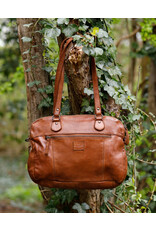 Bear Design Leather shoulderbags Leather crossbody bags - Bear Design Shoulder Bag ‘Lieke’ cognac