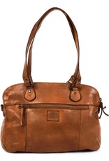 Bear Design Leather shoulderbags Leather crossbody bags - Bear Design Shoulder Bag ‘Lieke’ cognac