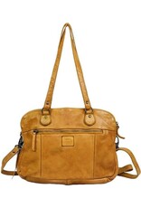 Bear Design Leather shoulderbags Leather crossbody bags - Bear Design Shoulder Bag ‘Lieke’ yellow