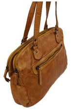 Bear Design Leather shoulderbags Leather crossbody bags - Bear Design Shoulder Bag ‘Lieke’ yellow