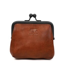 Bear Design Bear Design Knipportemonnee/beugelportemonnee "Lorraine" cognac