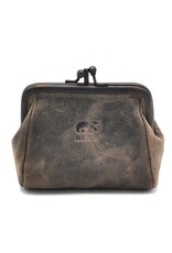 Bear Design Leren Portemonnees - Bear Design Beugelportemonnee "Fien" hunter leer