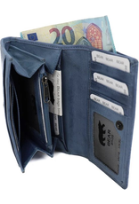 Bear Design Leather Wallets - Bear Design Wallet 'Sweety' elemental blue