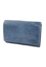 Bear Design Leather Wallets - Bear Design Wallet 'Sweety' elemental blue