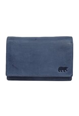 Bear Design Leather Wallets - Bear Design Wallet 'Sweety' elemental blue