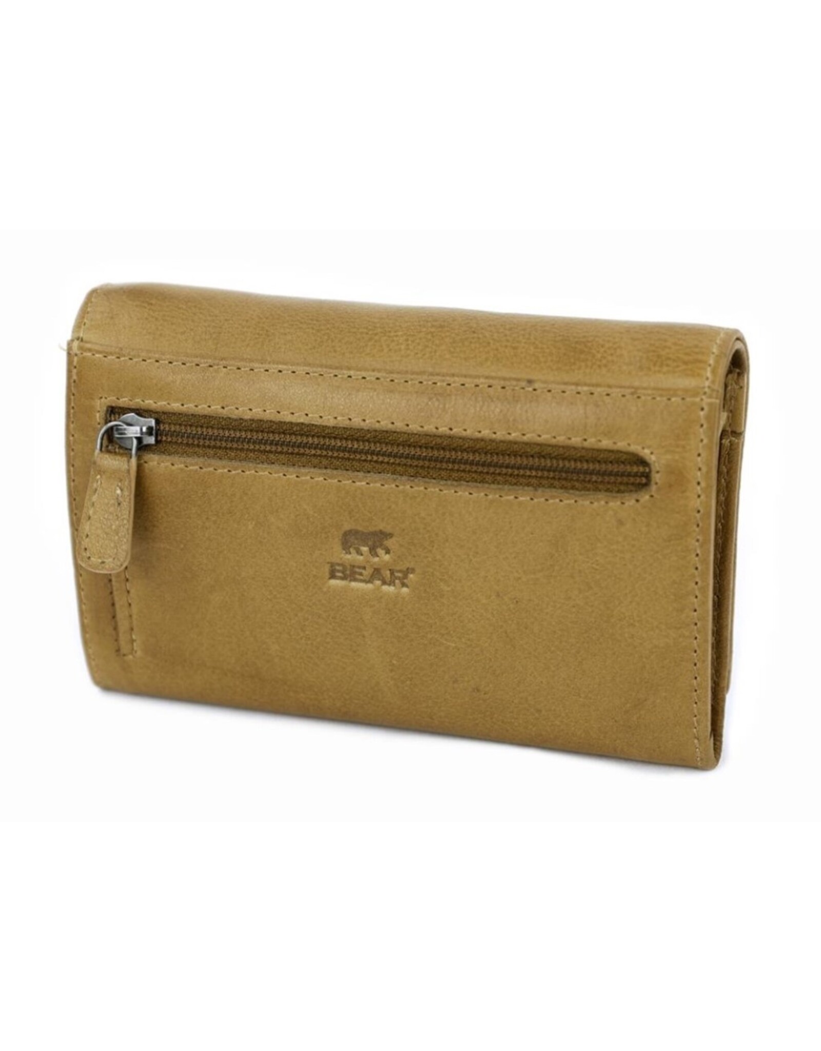 Bear Design Leather Wallets - Bear Design Wallet 'Sweety' oil