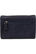 Bear Design Leather Wallets - Bear Design Wallet 'Sweety' navy blue