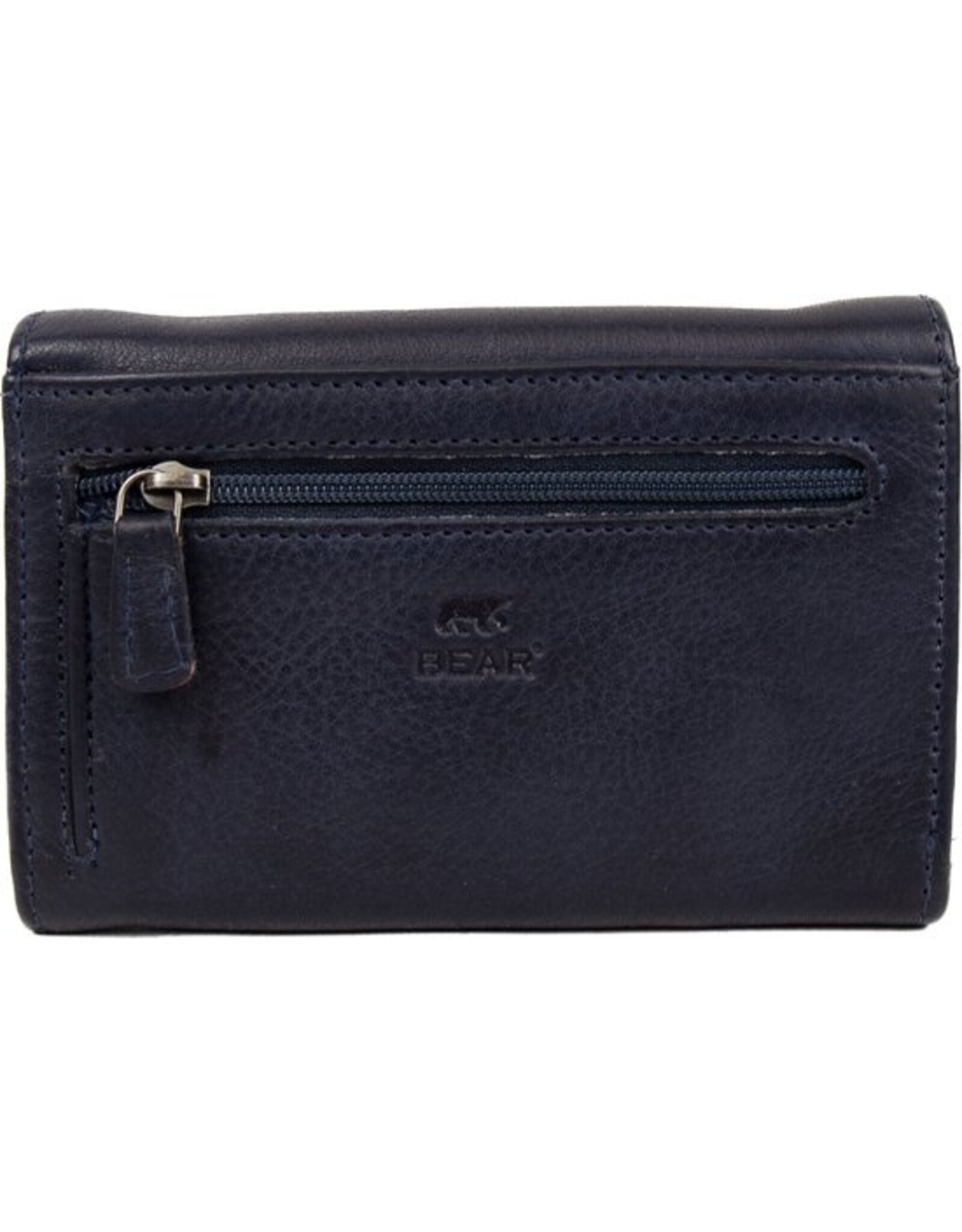 Bear Design Leren Portemonnees - Bear Design Portemonnee "Sweety" navy blue