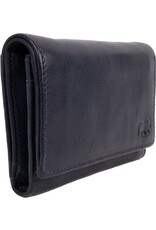 Bear Design Leather Wallets - Bear Design Wallet 'Sweety' navy blue