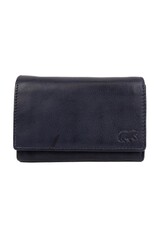 Bear Design Leather Wallets - Bear Design Wallet 'Sweety' navy blue