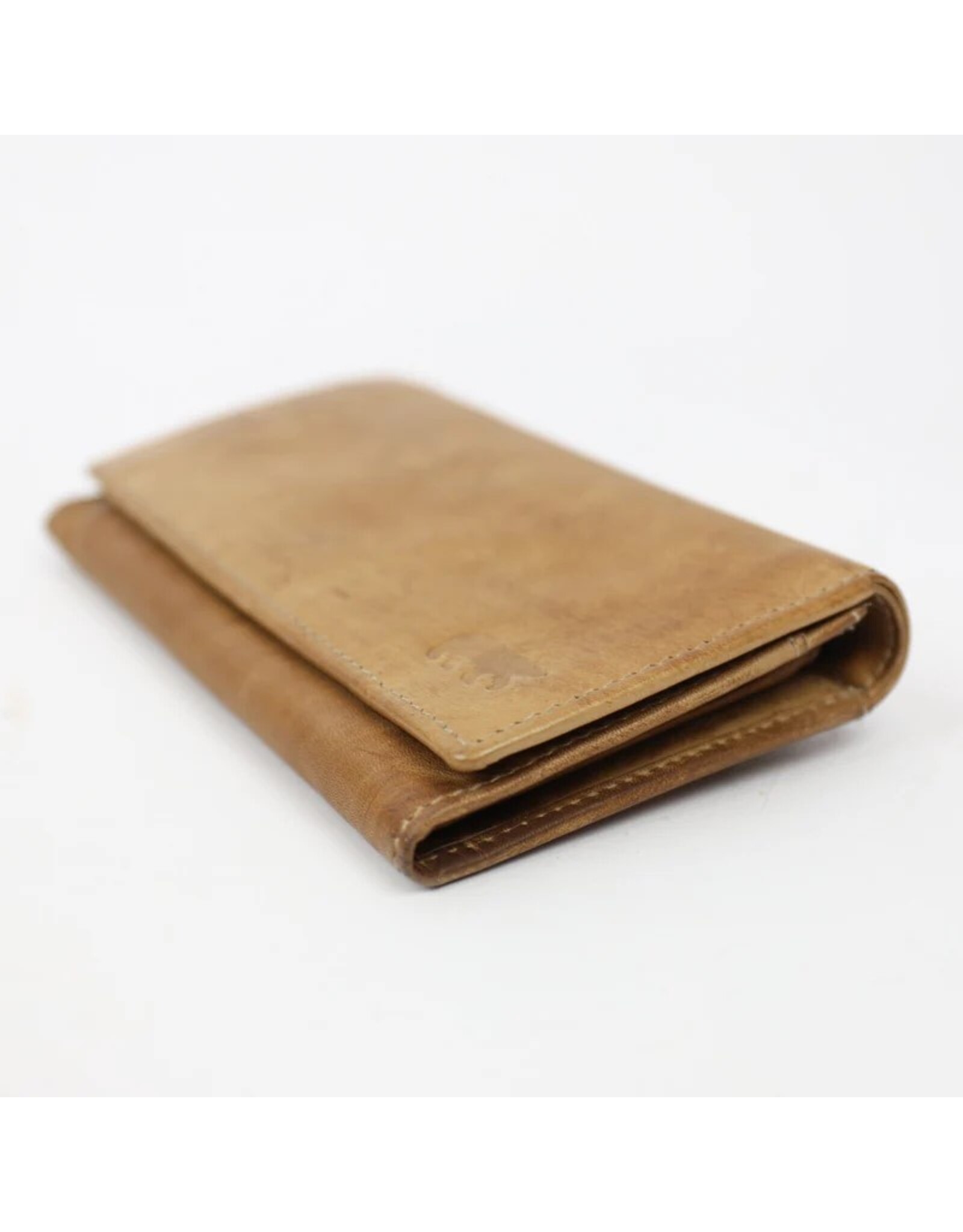 Bear Design Leren Portemonnees - Bear Design Portemonnee "Sweety"  XL taupe
