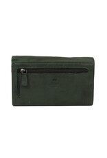 Bear Design Leather Wallets - Bear Design Wallet 'Sweety'  XL green