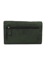 Bear Design Leather Wallets - Bear Design Wallet 'Sweety'  XL green