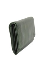 Bear Design Leather Wallets - Bear Design Wallet 'Sweety'  XL green