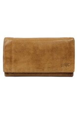 Bear Design Leren Portemonnees - Bear Design Portemonnee "Sweety"  XL taupe