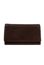 Bear Design Leather Wallets - Bear Design Wallet 'Sweety'  XL brown