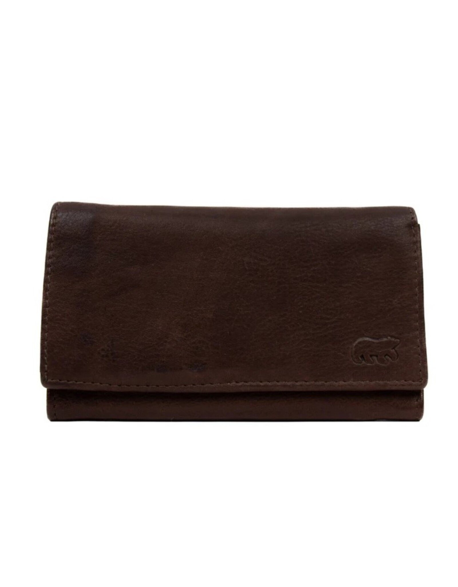 Bear Design Leather Wallets - Bear Design Wallet 'Sweety'  XL brown